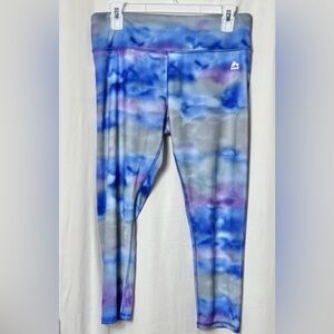 RBX Active Multicolor Capri Leggings Size Large